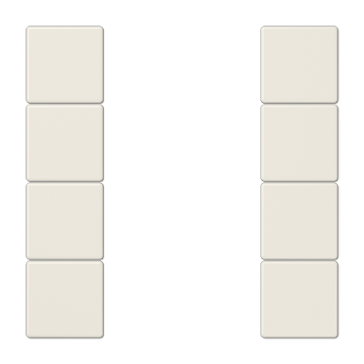 JUNG LS504TSA, cover kit 4 gang, complete, 4011377110762