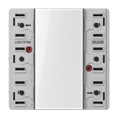JUNG LS5073TSM, Standard push-button module 3-gang, 4011377106932