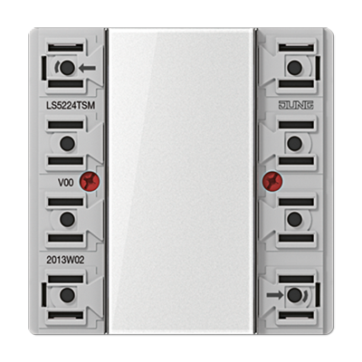 JUNG LS5224TSM, push-button, 4-gang, 4011377118188