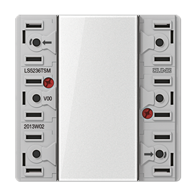 JUNG LS5236TSM, push-button, 6-gang, 4011377118195