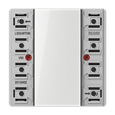 JUNG LS5248TSM, push-button, 8-gang, 4011377118218