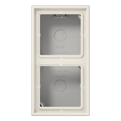 JUNG LS582AW, 2-gang surf.cap, 4011377048690