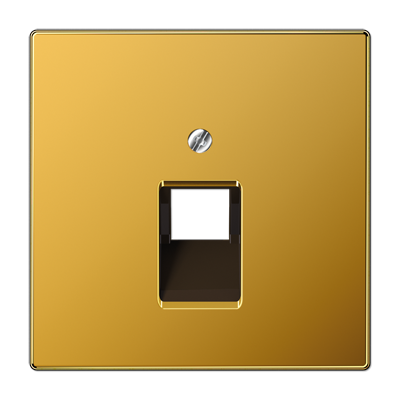 JUNG LS969-1UAGGO, center pl.f.1-gang mod. jack sockets, 4011377112551