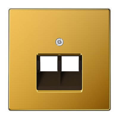 JUNG LS969-2UAGGO, centre pl.f.2-gang mod. jack sockets, 4011377229259