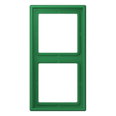 JUNG LS982GN, 2-gang frame, green, 4011377350458