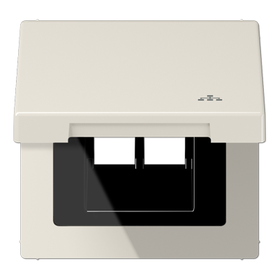 JUNG LS990BFKLLAN, Hinged lid LAN with centre plate, 4011377178960