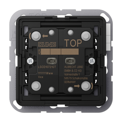 JUNG LSCD10721ST, KNX Standard push-button 2-gang, 4011377179196