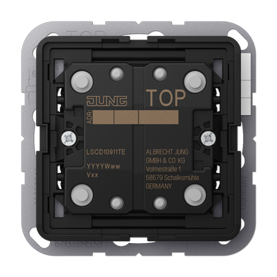 JUNG LSCD10911TE, KNX push-button extension 1-gang, 4011377179271