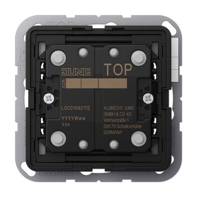 JUNG LSCD10921TE, KNX push-button extension 2-gang, 4011377179288