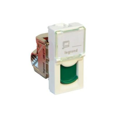 Legrand 076526, RJ45 C6A UTP VOLET VERT MOSAIC, 3245060765262