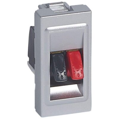 Legrand 079250, LOUDSPEAKER SOCKETALU MOSAIC1M, 3245060792503