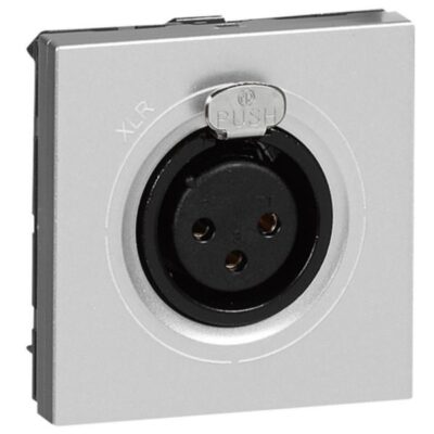 Legrand 079255, PRMOSAIC FEMALE XLR ALU, 3245060792558