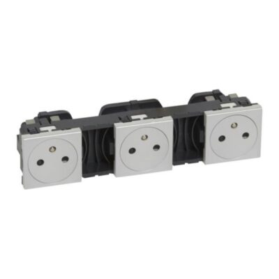 Legrand 079346, MOSAIC 3X2P+E F/B SURFACE ALU, 3414970752147