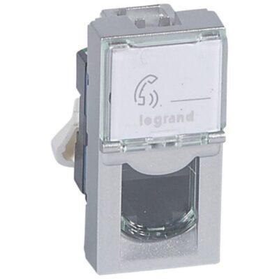 Legrand 079461, RJ45 CAT6 UTP MOSAIC 1 M ALU, 3245060794613